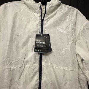Puma Men's White Windbreaker Jacket